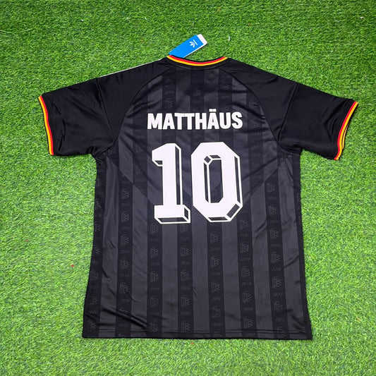 Lothar Matthäus 10# Germany Black Retro Vintage Football Jersey Kit