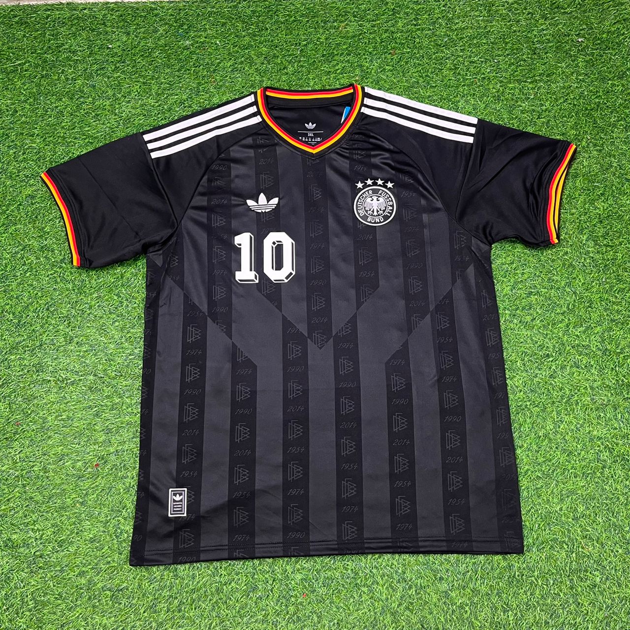 Lothar Matthäus 10# Germany Black Retro Vintage Football Jersey Kit
