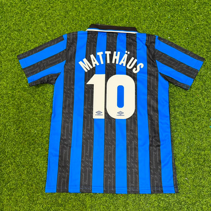 Lothar Matthäus Inter Home Kids Retro Football Jersey Kit