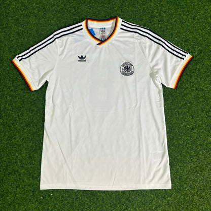 Germany World Cup 1986 Lothar Matthäus #8 Deutschland Retro Weiß