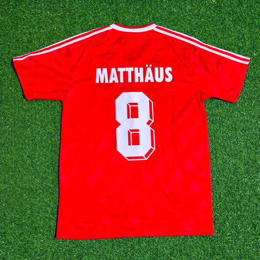 Lothar Matthäus #8 FC Bayern München 1984 1989 Auswärts Retro Football Jersey