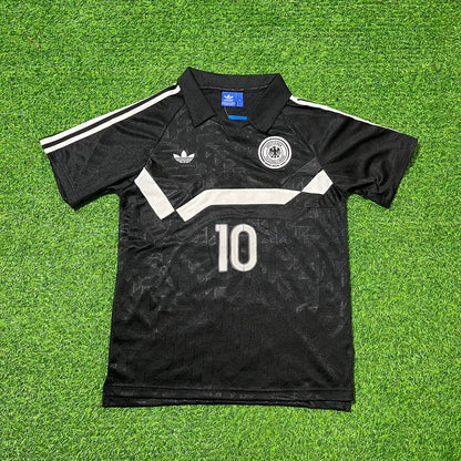 Lothar Matthäus Deutschland 1990 WM Schwarzes Retro Fußballtrikot Jersey
