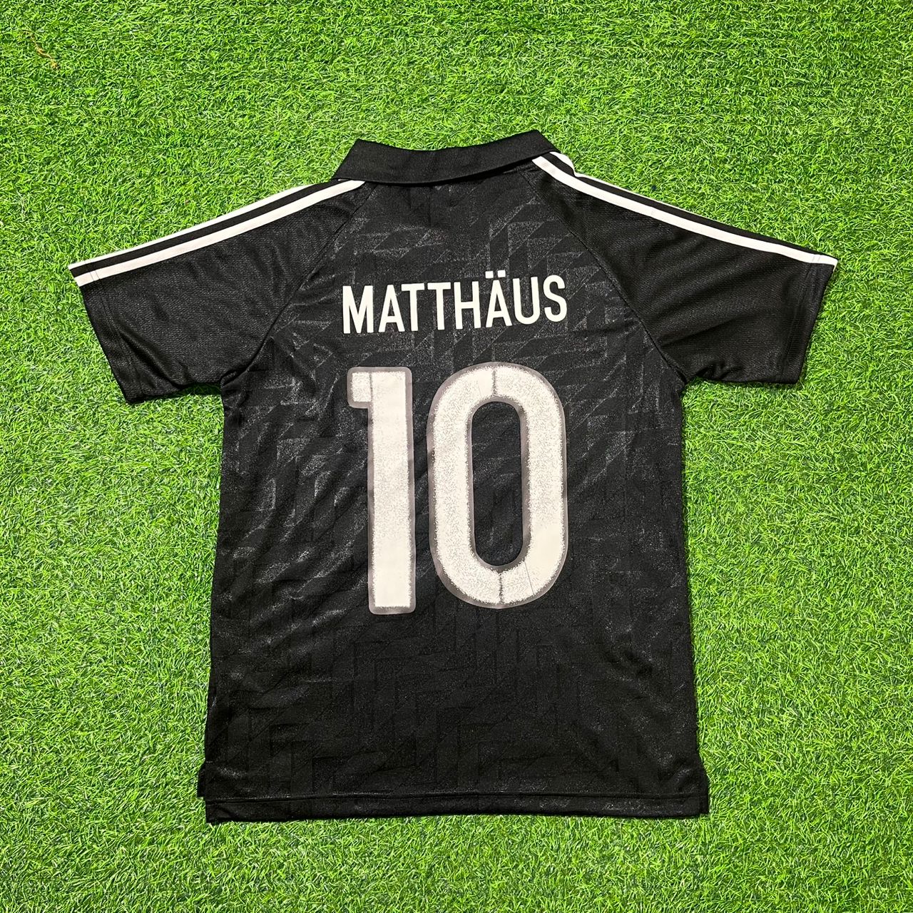 Lothar Matthäus Deutschland 1990 WM Schwarzes Retro Fußballtrikot Jersey