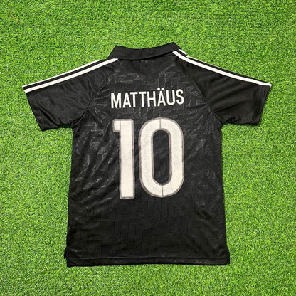 Lothar Matthäus Deutschland 1990 WM Schwarzes Retro Fußballtrikot Jersey