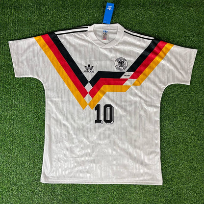 Lothar Matthäus Germany Deutschland Retro Kids Football Jersey - Deutschland Retro-