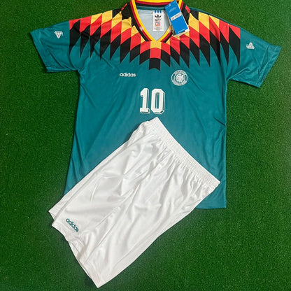 Lothar Matthäus Germany 1994 Retro Kids Football Jersey Kit