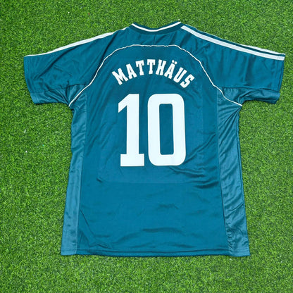 Germany World Cup 1998 Lothar Matthäus Away Retro Football Jersey Kit