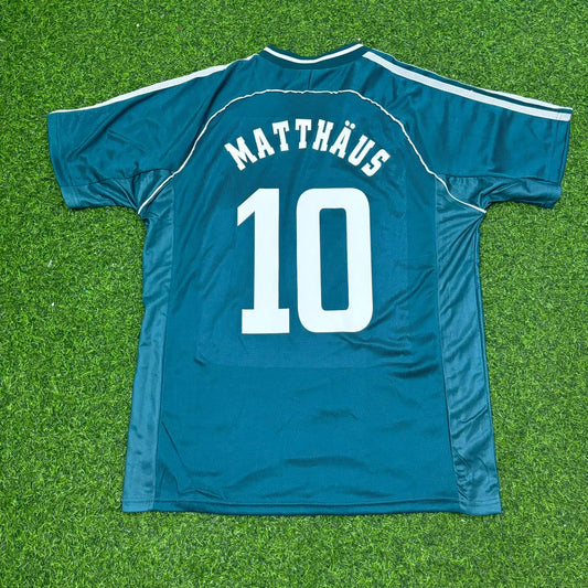 Germany World Cup 1998 Lothar Matthäus Away Retro Football Jersey Kit