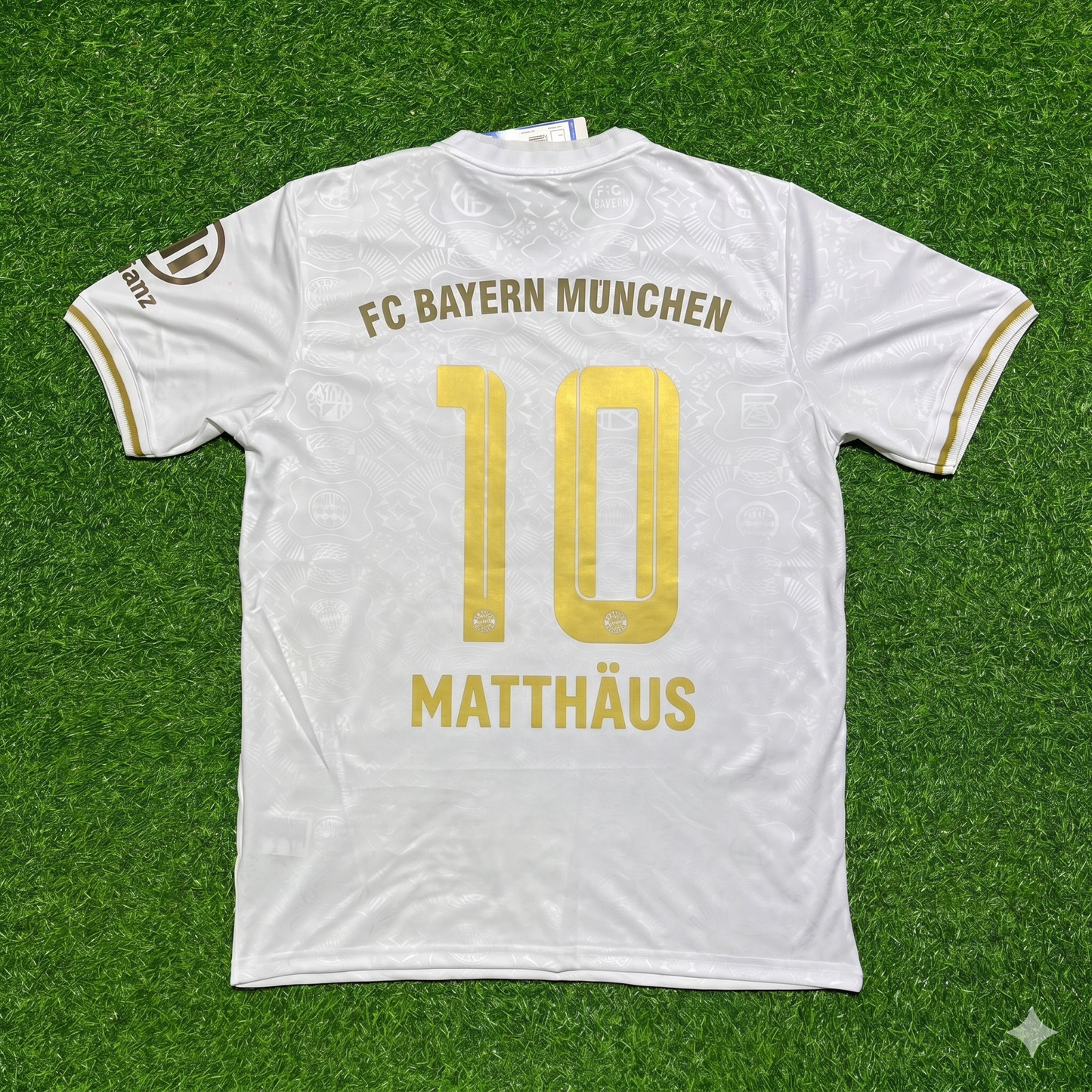 Lothar Matthäus #10 FC Bayern München 125 Years Anniversary Special-Edition White Football Jersey