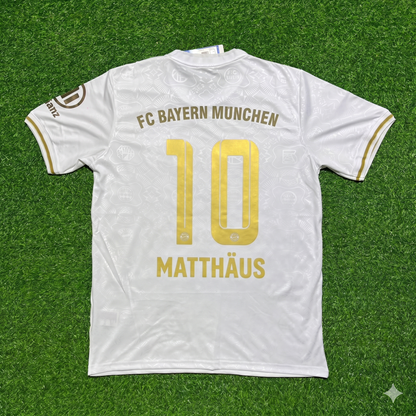 Lothar Matthäus #10 FC Bayern München 125 Years Anniversary Special-Edition White Football Jersey