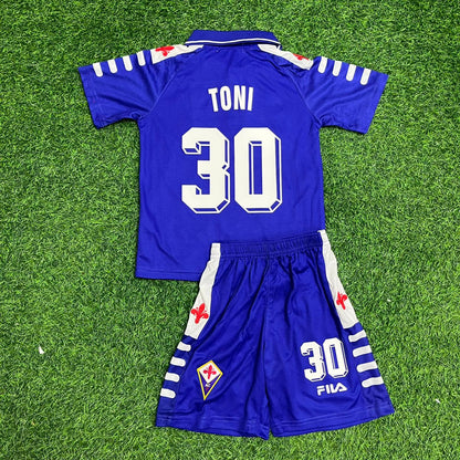 Luca Toni 30 Fiorentina Retro Purple Kids Football Jersey Collection