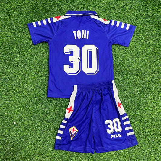Luca Toni 30 Fiorentina Retro Purple Kids Football Jersey Collection