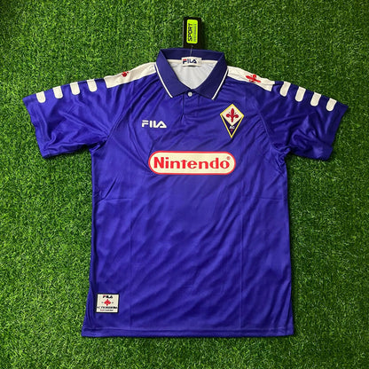 Luca Toni #30 Fiorentina Retro Purple Football Jersey Kit
