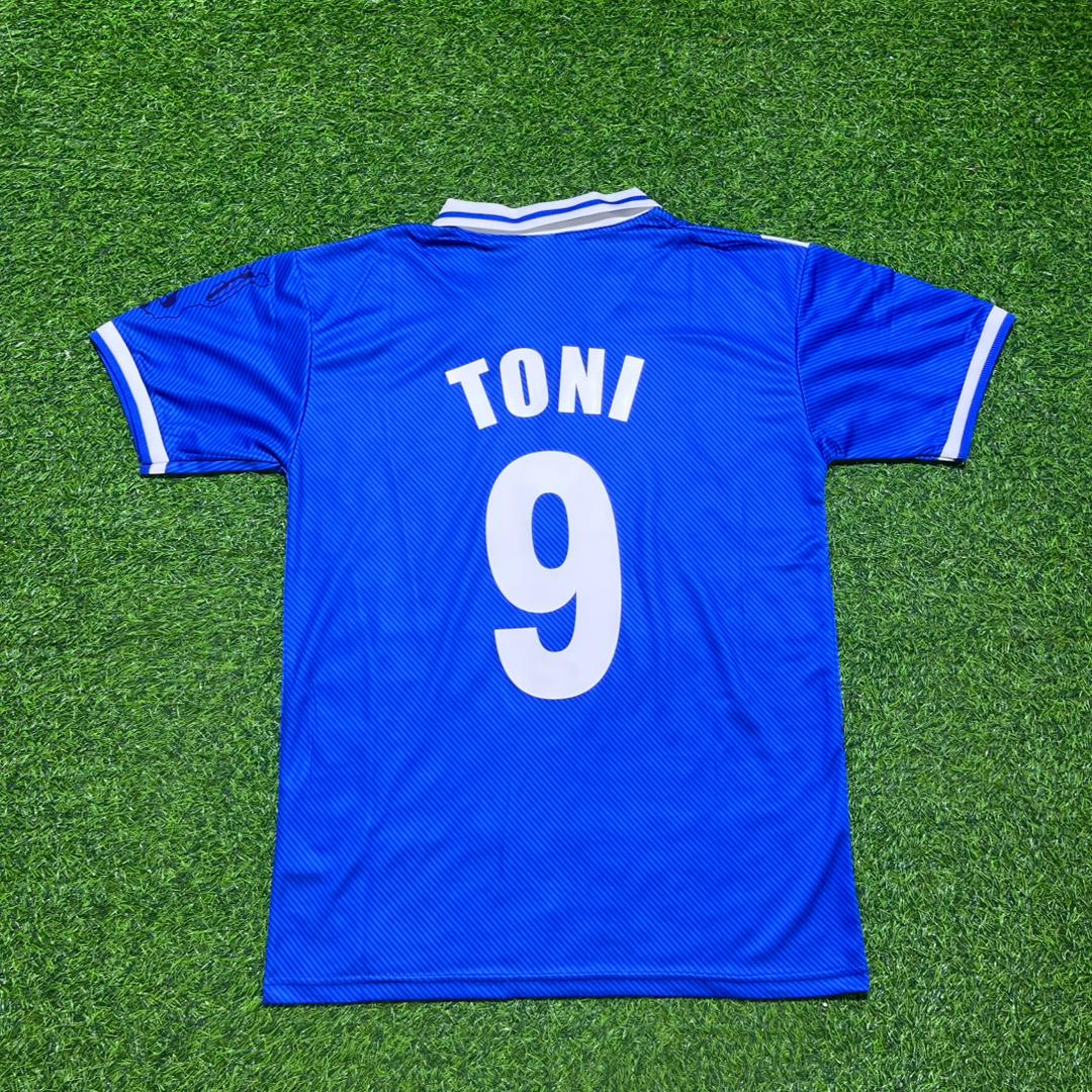 Luca Toni Brescia 1997/1998 Retro Home Football Jersey Kit