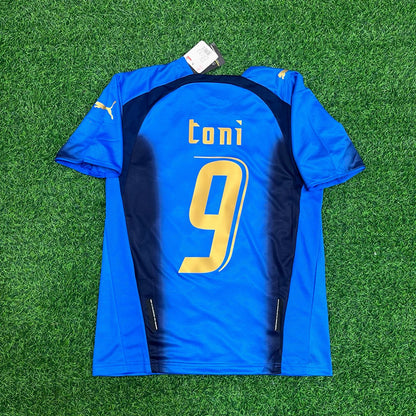 Luca Toni 9 - Italien WM Finale 2006 Retro Fußball Trikot Set