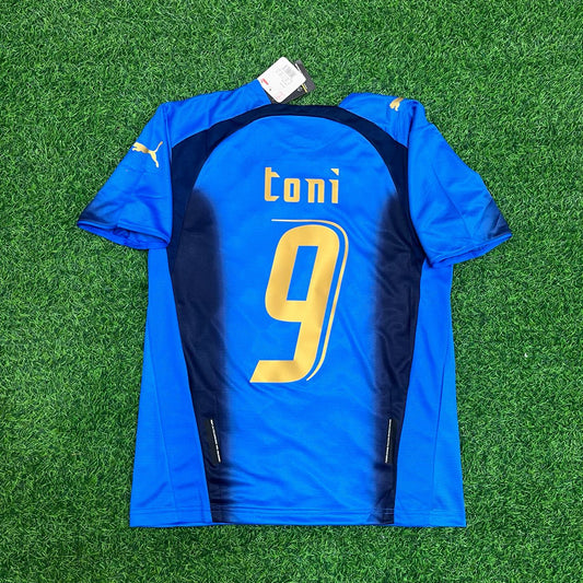 Luca Toni 9 - Italien WM Finale 2006 Retro Fußball Trikot Set