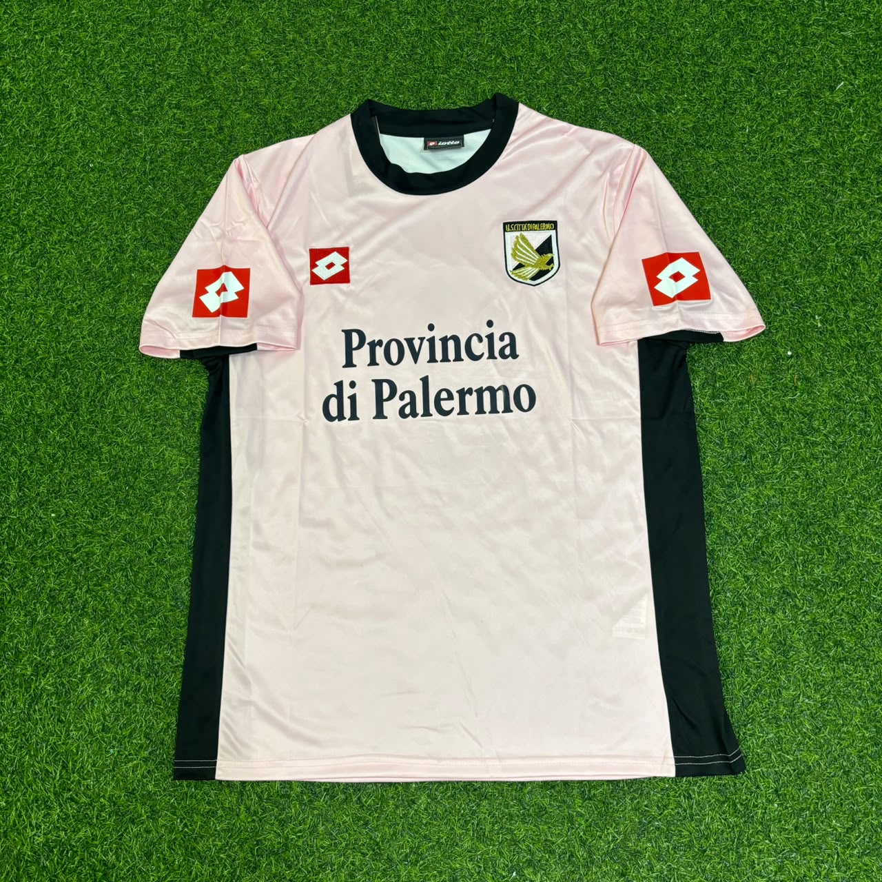Luca Toni Palermo FC 2003-2004 Pink Retro Football Jersey Kit