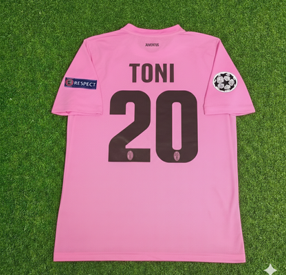 Luca Toni Juventus Pink 2012 2013 Season Retro Football Jersey