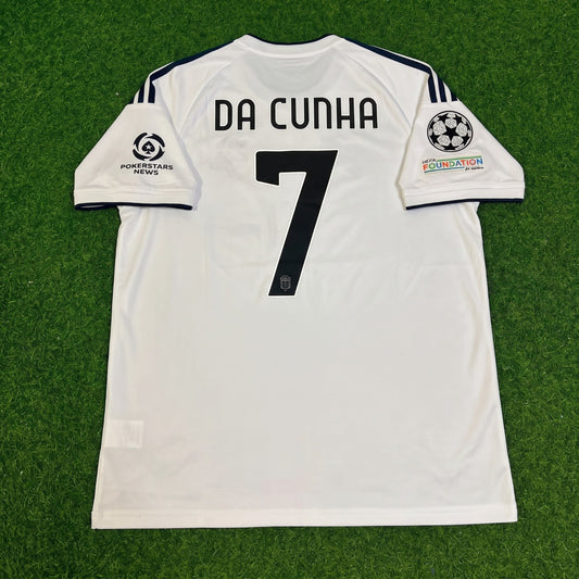 Lucas Da Cunha #7 Como 2027 Away Champions League Patch Football Jersey