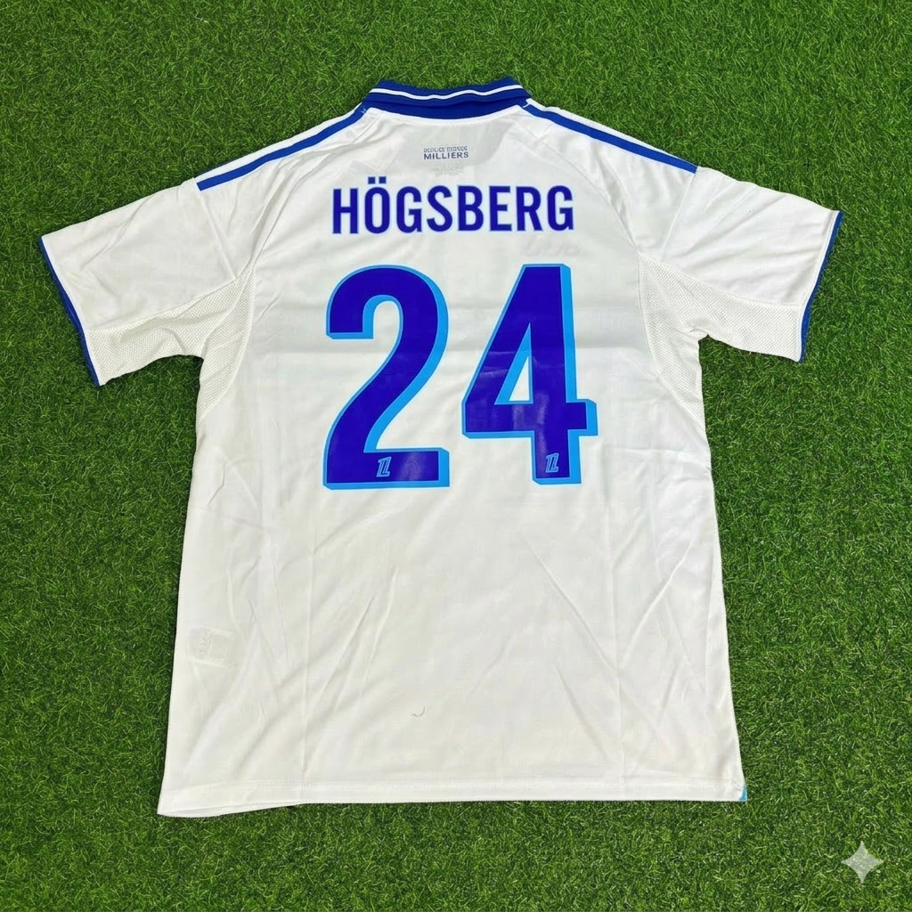 Lucas Høgsberg 24- Strasbourg 2026 Football Jersey Kit