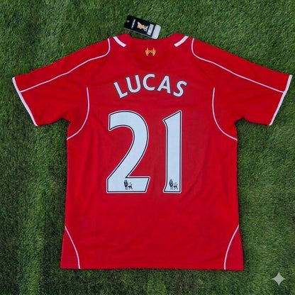 Lucas Leiva 21- Liverpool 2014/15 Home Retro Football Jersey Kit