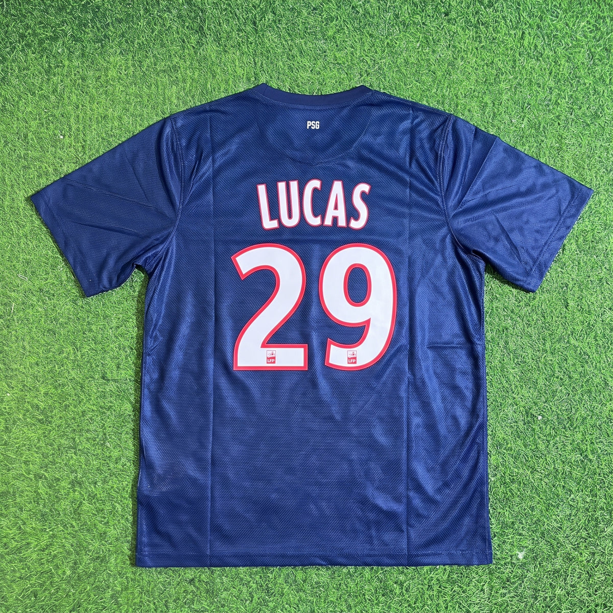 Lucas Moura #29 PSG 2012/2013 Season Home Blue Retro Football Jersey Trikot Maillot