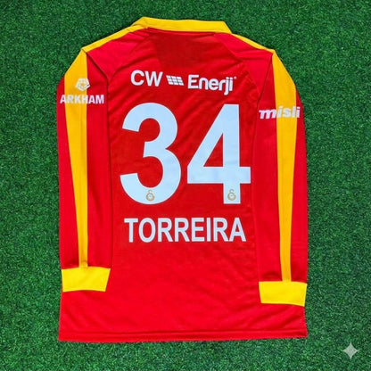 Lucas Torreira Galatasaray Legendary Retro Vintage Long Sleeve Football Jersey Kit