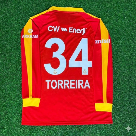 Lucas Torreira Galatasaray Legendary Retro Vintage Long Sleeve Football Jersey Kit