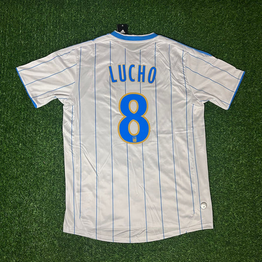 Lucho González 8 – Olympique Marseille 2009/2010 Home Retro Kit Jersey Trikot Maillot