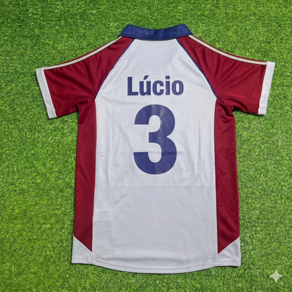 Lucio #3 FC Bayern München Auswärts Retro Fußballtrikot Grau Jersey