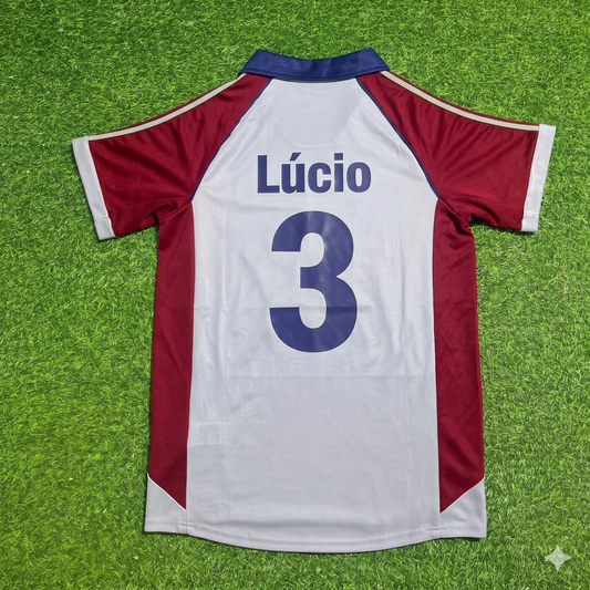 Lucio #3 FC Bayern München Auswärts Retro Fußballtrikot Grau Jersey