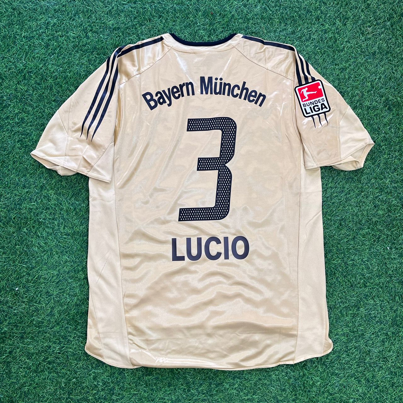 Lucio Bayern München 2004/05 Retro Golden Fußballtrikot Set Jersey