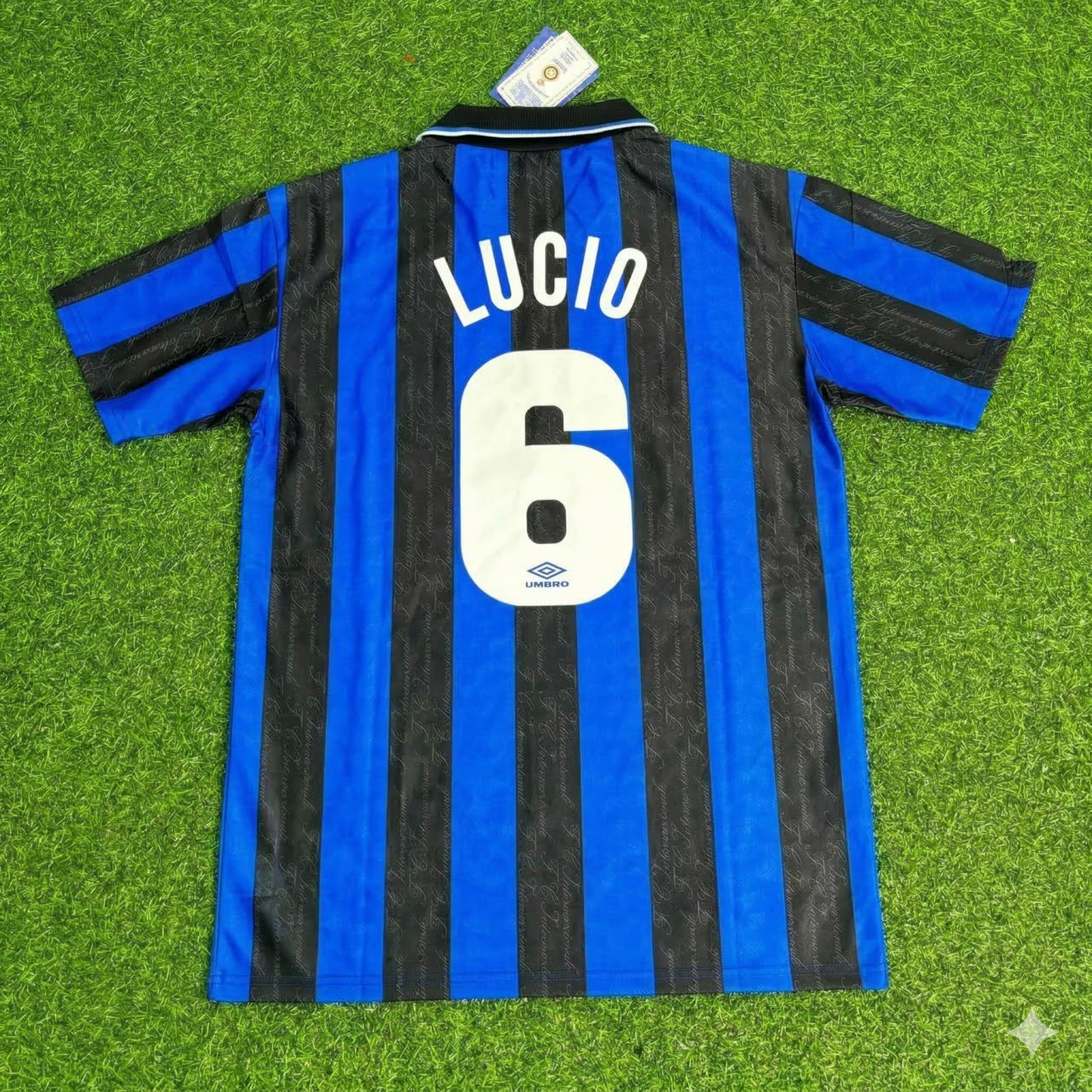 Lucio Inter Home Retro Football Jersey Kit