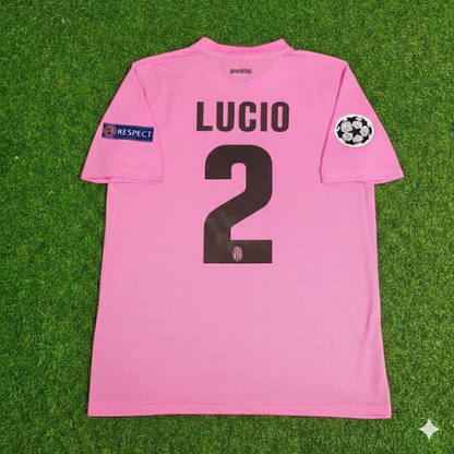 Lucio Juventus Pink 2012 2013 Season Retro Football Jersey