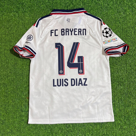 Bayern Munich 2026-2027 Luis Diaz #14 Away Football Jersey