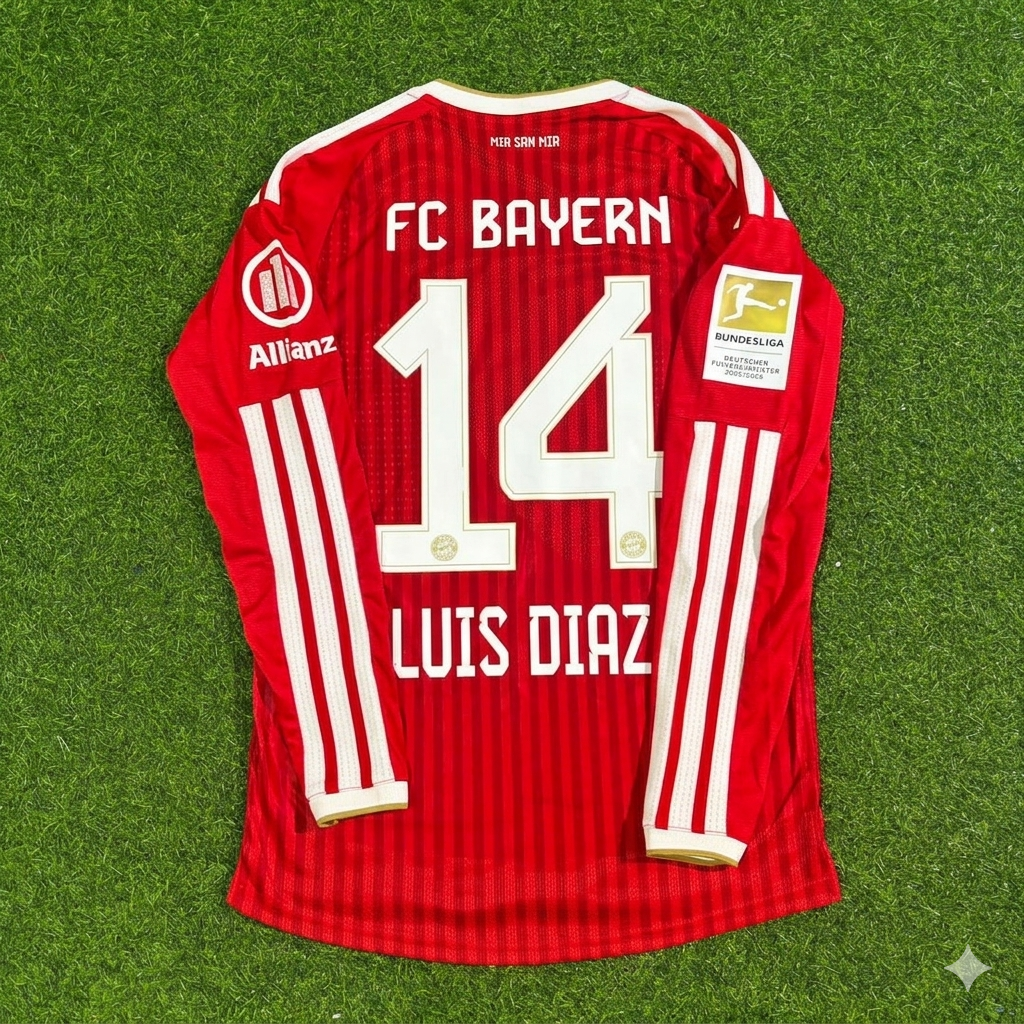 Luis Diaz #14 Bayern Munich 2027 Championship Long Sleeve Football Jersey Kit