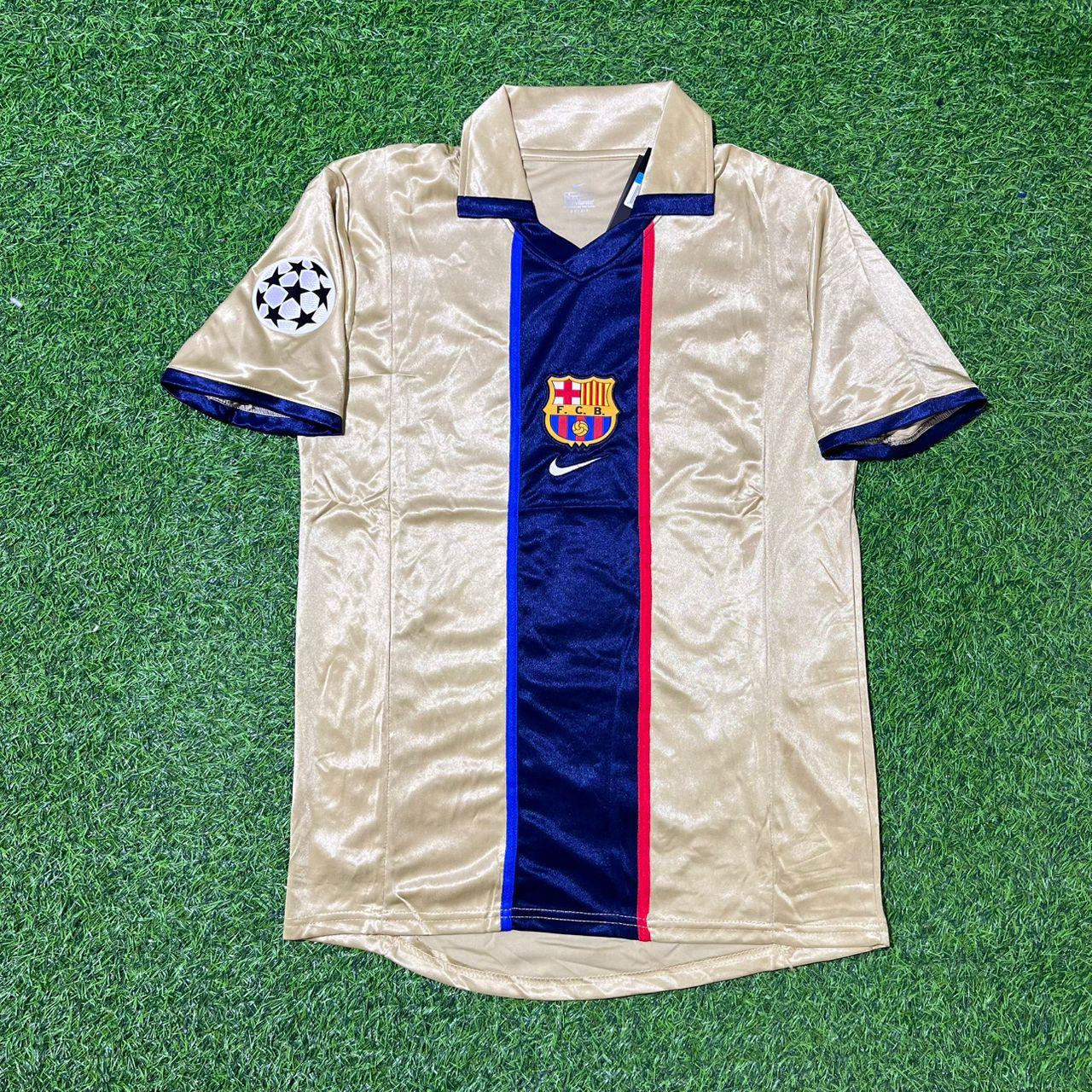 Luis Enrique 21 Barcelona 2001 2002 Season Retro Football Jersey