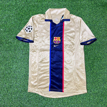 Luis Enrique 21 Barcelona 2001 2002 Season Retro Football Jersey