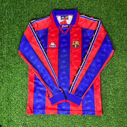 Luis Enrique Barcelona 1996 1997 Retro Burgundy Football Jersey Kit