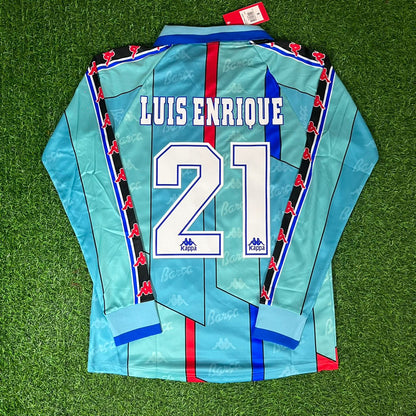 Luis Enrique Barcelona 1996 1997 Retro Football Jersey Kit