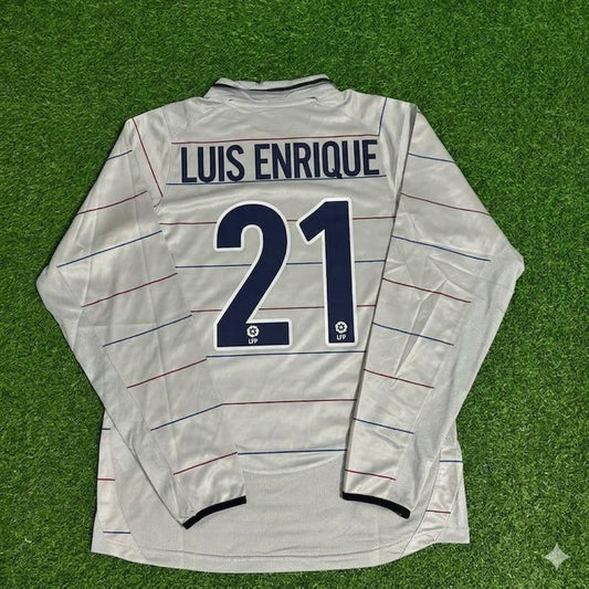 Luis Enrique #21 Barcelona 2003 2004 Away Long Sleeve Retro Football Jersey Collection