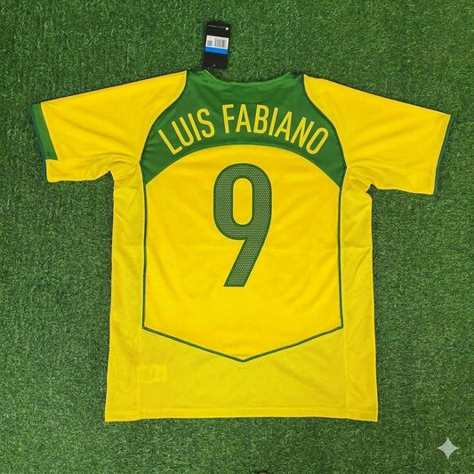 Luís Fabiano 9 Brazil 2004 2006 Retro Football Jersey Kit