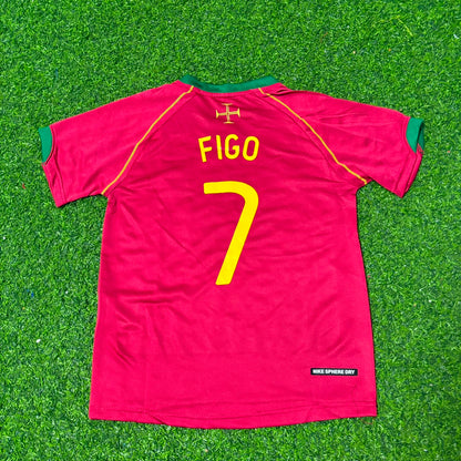 Portugal World Cup 2006 Luís Figo #7 Retro Football Jersey