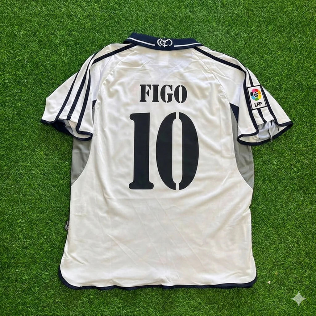 Luís Figo 10- Real 2000 Retro Football Jersey
