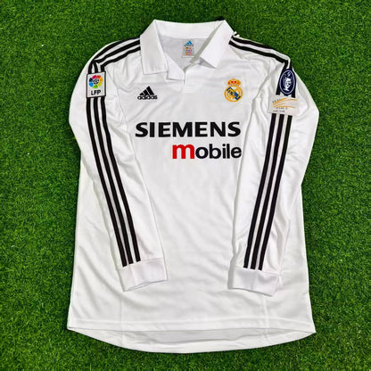Luís Figo 10- Real Madrid 2002/2003 Long Sleeve Home Jersey