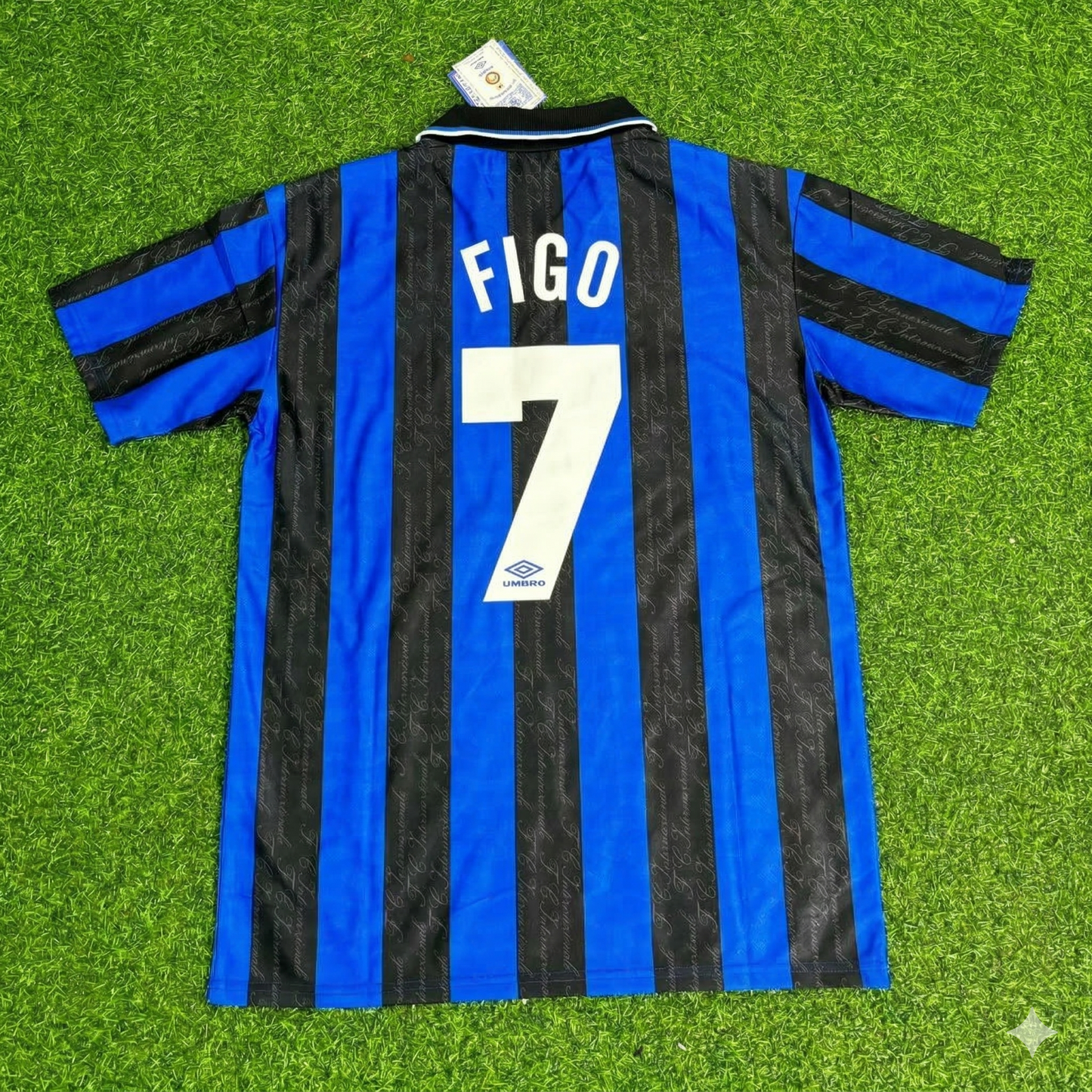 Luis Figo Inter Home Retro Football Jersey Kit