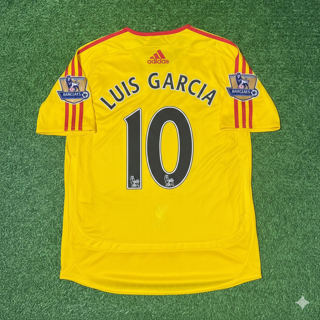 Luis Garcia Liverpool 2006/2007 Yellow Retro Football Jersey Collection