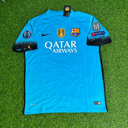 Jordi Alba Barcelona 2015/2016 Retro Football Jersey Kit