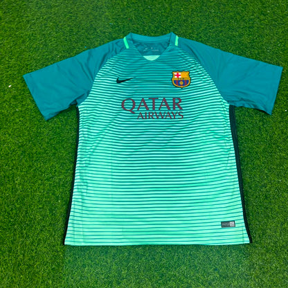 Luis Suárez #9 Barcelona 2016/17 Away Retro Football Jersey