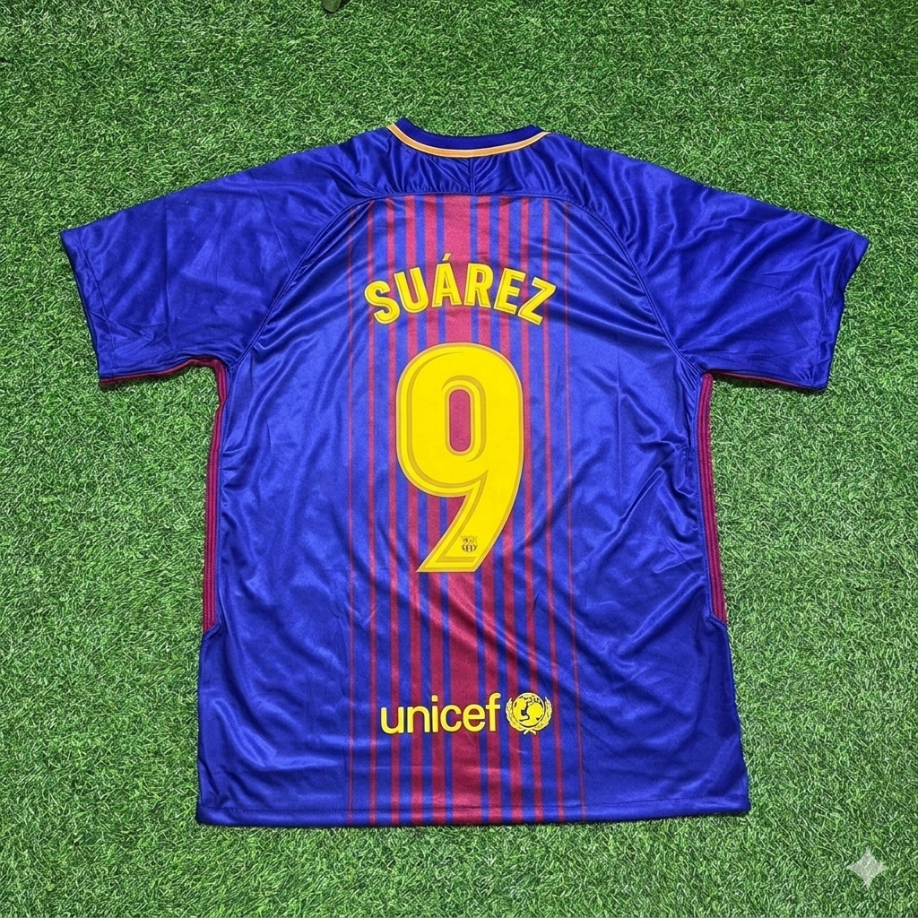 Luis Suárez 9- Barcelona 2017/2018 Season Football Jersey Kit